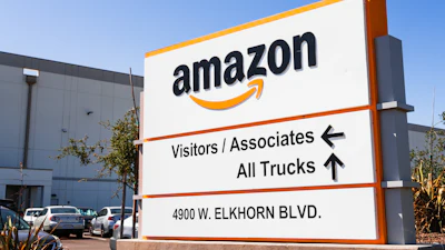 Amazon distribution center, Sacramento, Calif., Aug. 2019.