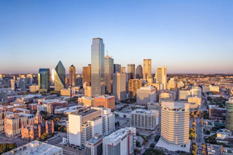 Dallas skyline.