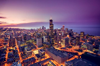 Chicago skyline.