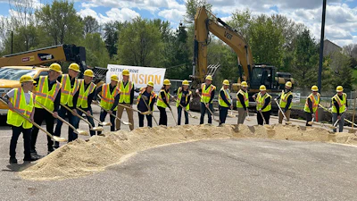 Groundbreaking ceremony at Van Meter regional distribution center, Cottage Grove, Minn.