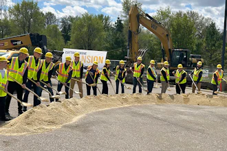 Groundbreaking ceremony at Van Meter regional distribution center, Cottage Grove, Minn.