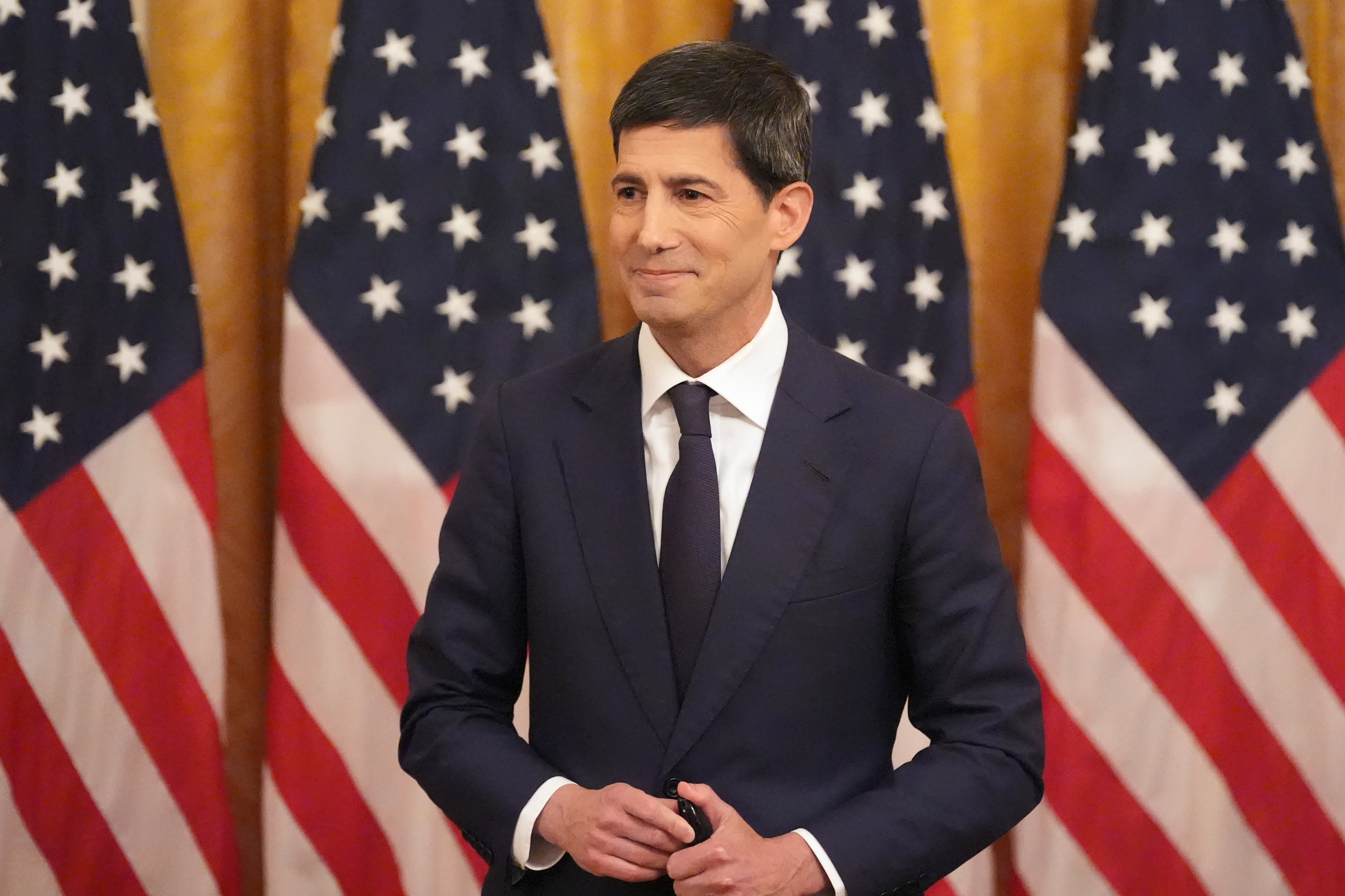 Federal Reserve Chairman Kevin Warsh at his swearing-in in the East Room of the White House, May 22, 2026.