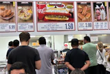Customers in the food court at a Costco in Mount Prospect, Ill., June 8, 2026.