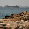 Tankers and cargo vessels in the Gulf of Oman, June 16, 2026.