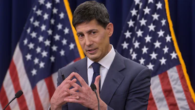 Federal Reserve Chairman Kevin Warsh speaks during a news conference following the Federal Open Market Committee meeting, June 17, 2025, Washington.