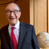Economist Alan Greenspan, chairman of the Federal Reserve from 1987 to 2006, in his office in Washington, Oct. 18, 2013.