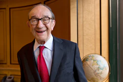 Economist Alan Greenspan, chairman of the Federal Reserve from 1987 to 2006, in his office in Washington, Oct. 18, 2013.