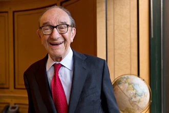 Economist Alan Greenspan, chairman of the Federal Reserve from 1987 to 2006, in his office in Washington, Oct. 18, 2013.