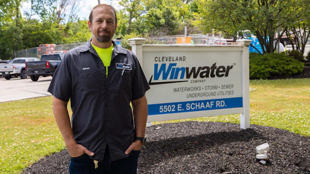 Cleveland Winwater President Jason Petkac outside Cleveland Winwater, Independence, Ohio.