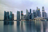 Singapore skyline.