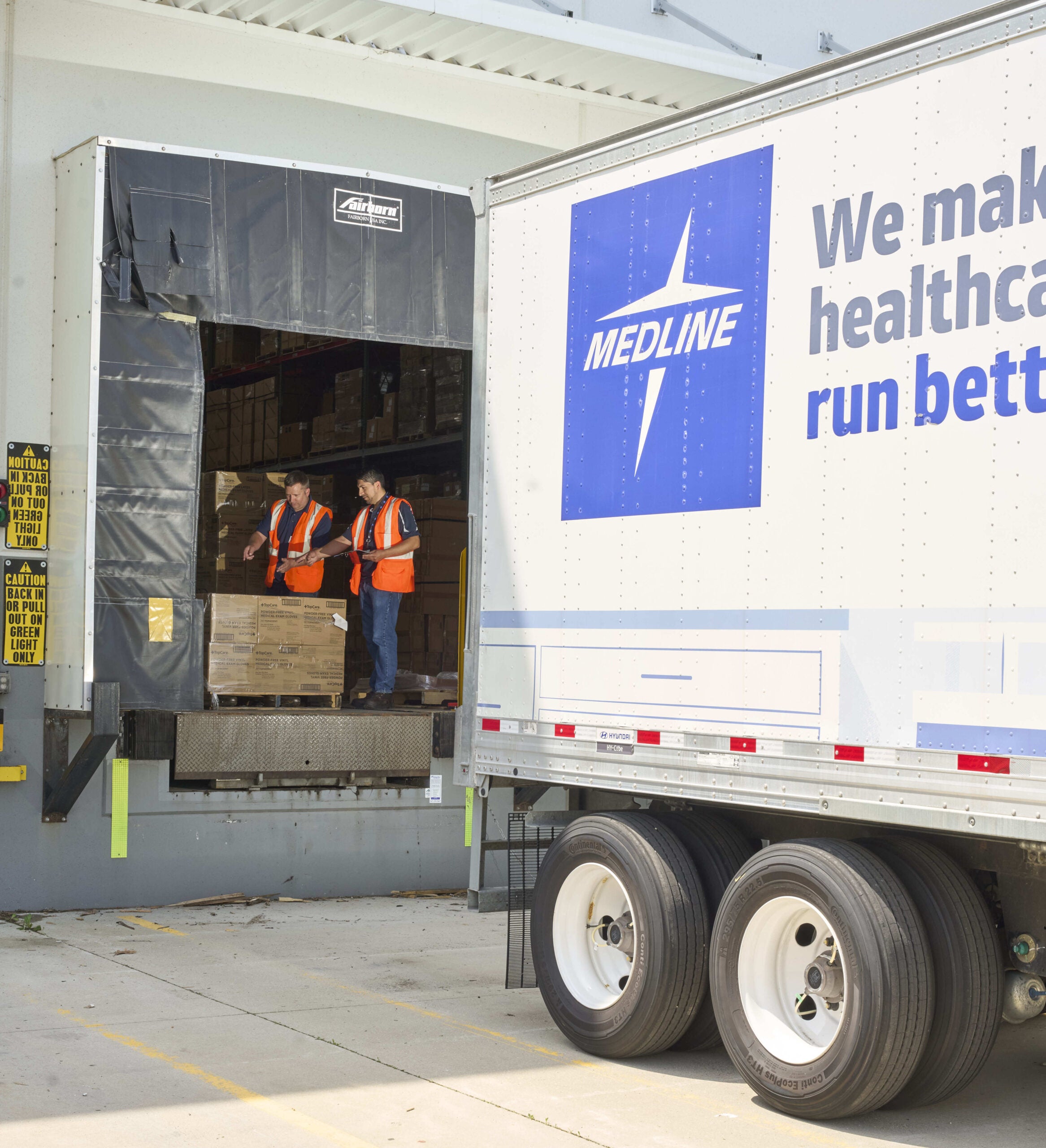 Loading Med Trans Truck Scaled