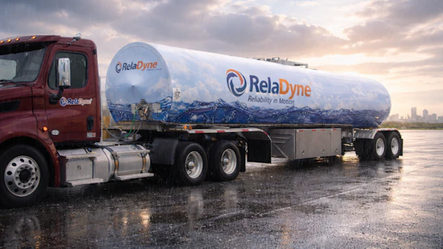 Rela Dyne Truck On Rainy Evening Road 1024x683