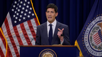 Federal Reserve Chairman Kevin Warsh speaks during a news conference following the Federal Open Market Committee meeting, June 17, 2025, Washington.