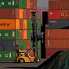 Shipping containers stacked at a depot in Johannesburg, South Africa, Aug. 1, 2025.
