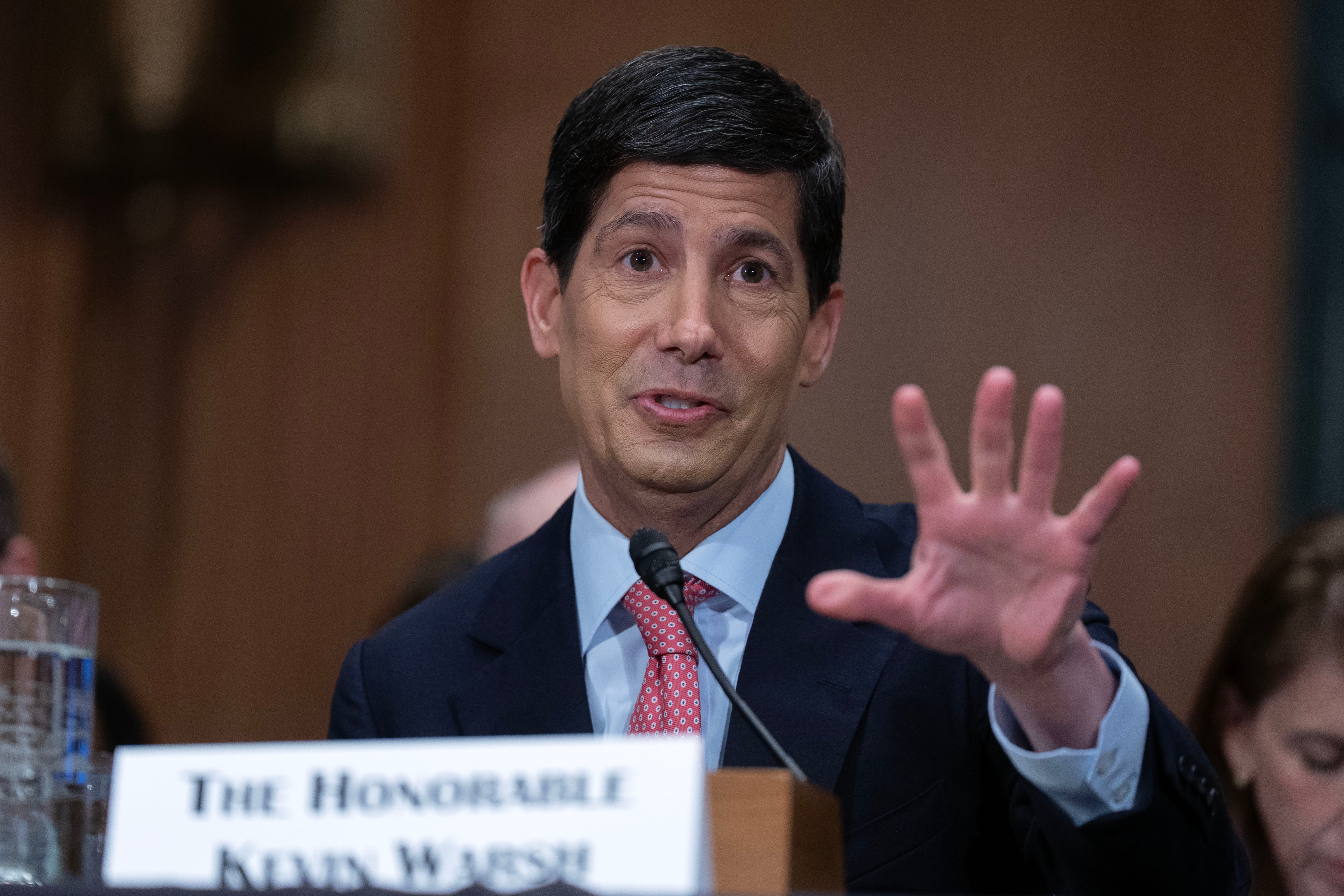 Federal Reserve Chairman Kevin Warsh testifies before the Senate Banking Committee on Capitol Hill, July 15, 2026.
