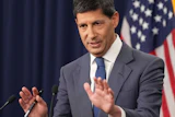 Federal Reserve Board Chairman Kevin Warsh speaks at a news conference at the Federal Reserve in Washington, July 29, 2026.