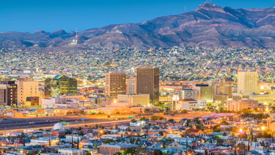 Skyline of El Paso, Texas.