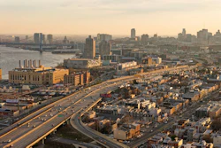 Aerial view of Philadelphia.