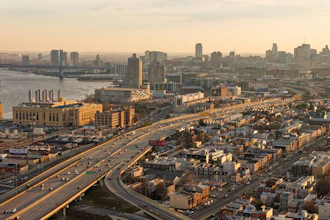 Aerial view of Philadelphia.