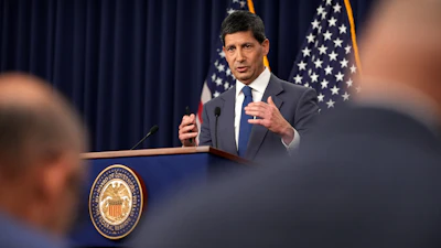 Federal Reserve Board Chairman Kevin Warsh speaks during a news conference at the Federal Reserve in Washington, July 29, 2026.
