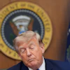 President Trump during a cabinet meeting at Camp David, July 31, 2026.