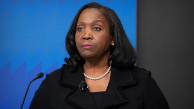 Lisa Cook, a Federal Reserve Board of Governors member, speaks during an event at the Brookings Institution, Nov. 3, 2025, Washington.