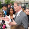 Treasury Secretary Scott Bessent speaks to members of the media outside the White House, Aug. 20, 2026.