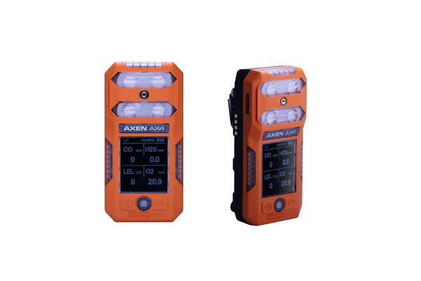 The Axen AX4™ is a practical four-gas monitor designed by Industrial Scientific to help organizations protect workers with dependable gas detection that is easy to deploy, use and maintain.