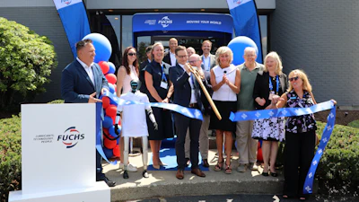 Ribbon-cutting ceremony at Fuchs Lubricants' Americas Technology Center, Taunton, Mass.