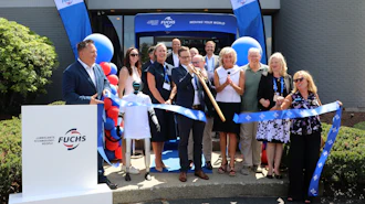 Ribbon-cutting ceremony at Fuchs Lubricants' Americas Technology Center, Taunton, Mass.
