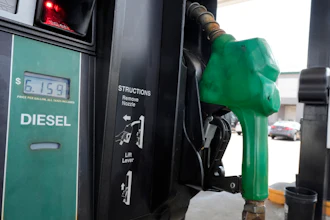 The price for diesel fuel is displayed on a pump at a gas station, Sept. 4, 2026, Dickson, Tenn.