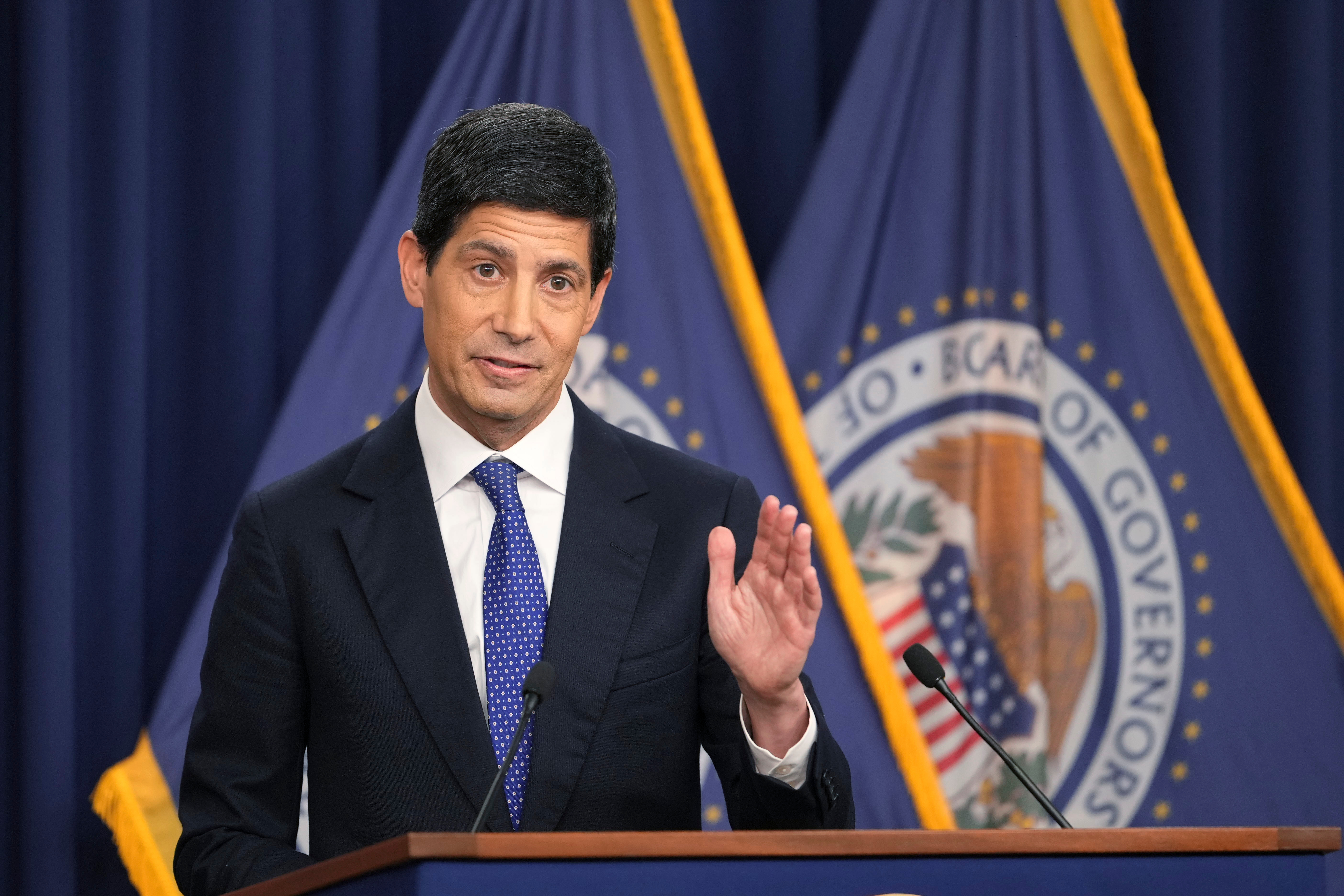 Federal Reserve Board Chairman Kevin Warsh speaks during a news conference at the Federal Reserve, Washington, Sept. 16, 2026.