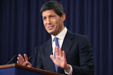 Federal Reserve Board Chairman Kevin Warsh speaks during a news conference at the Federal Reserve in Washington, Sept. 16, 2026.