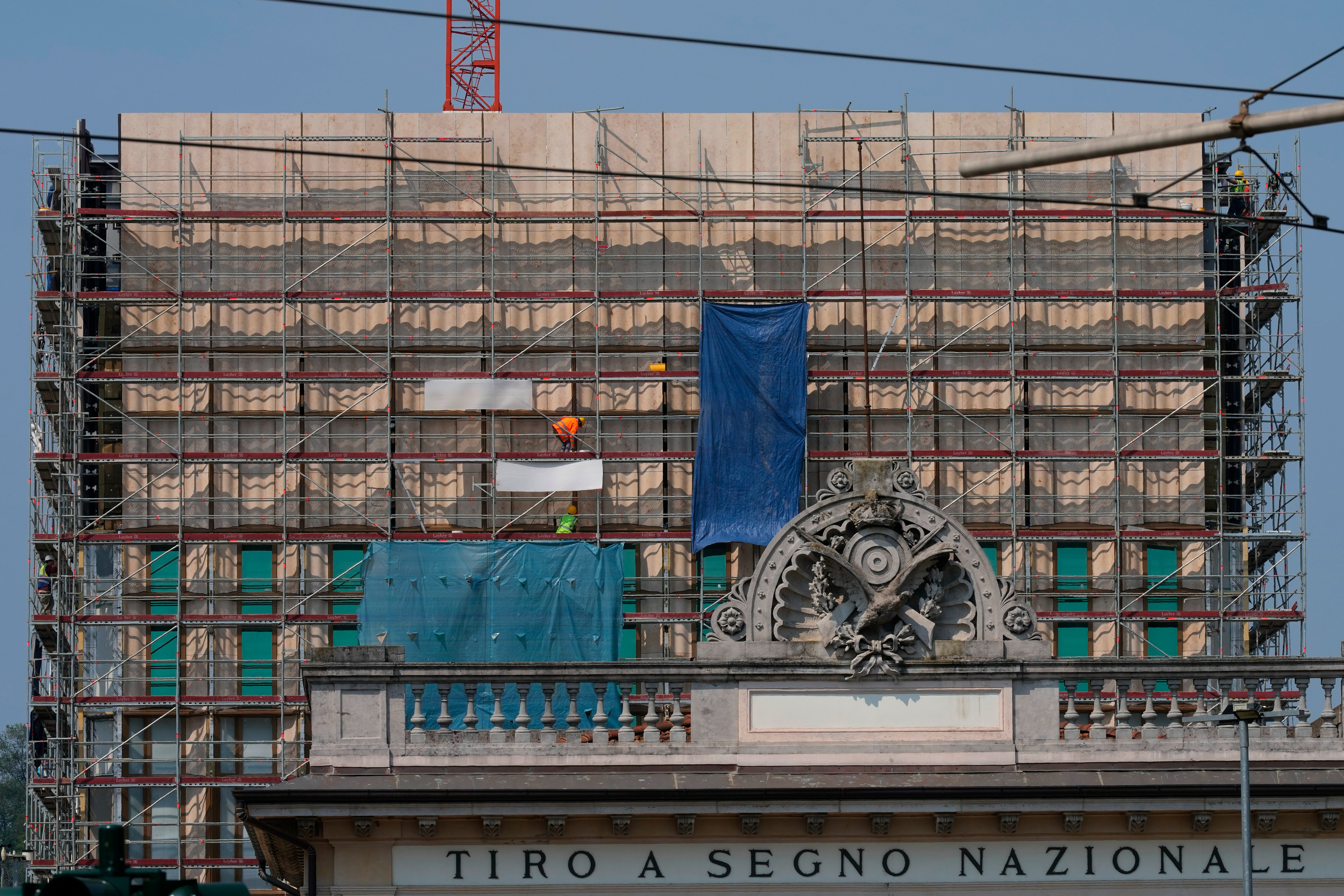 A view of the construction site of the new U.S. Consulate in Milan, Italy, June 8, 2026.