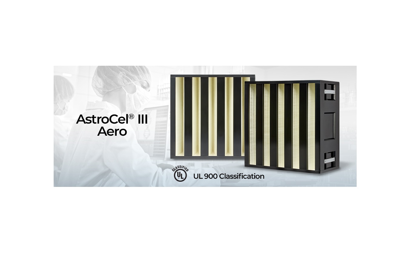 AstroCel III Aero industrial air filtration system with UL 900 Classification certification