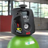 ACE VarioVPR Protect laser level mounted on green pressurized cylinder in industrial workshop