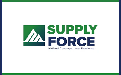 Supply Force logo with mountain icon and tagline National Coverage Local Excellence